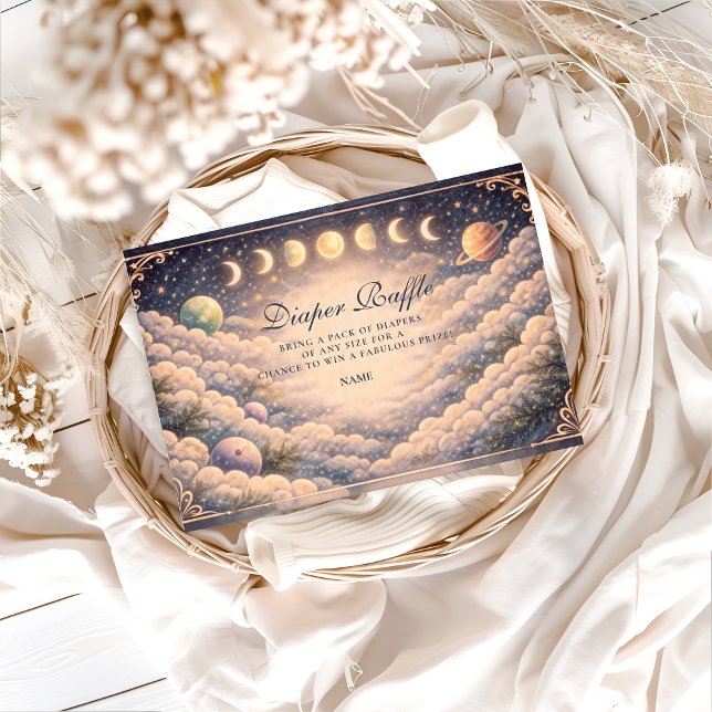 Moon Phases Space Diapper Raffle Enclosure Card (Creator Uploaded)