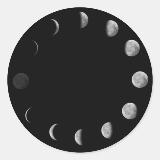 Moon Phases Sticker (Front)