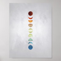Moon Phases Wall Art