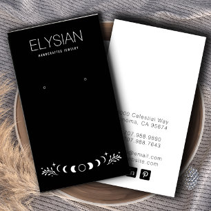 Moon Phases Zodiac Earring Jewellery Display Cards