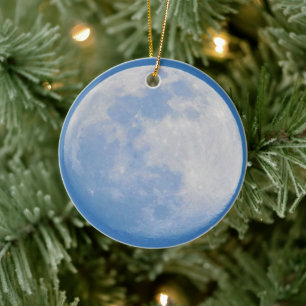 Moon Photo Ceramic Ornament