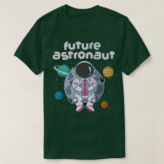 Moon Planets Outer Space Science Universe Future A T-Shirt (Design Front)