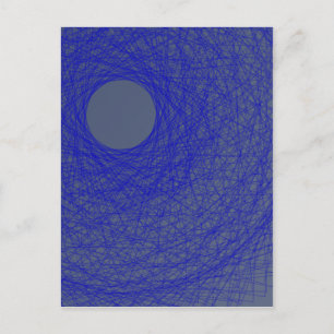 moon please forget to fall down to the blue ocean postcard