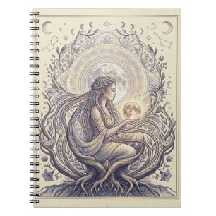 Moon Priestess Goddess Notebook