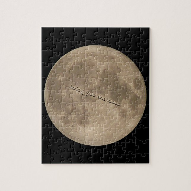 Moon Puzzle Personalised Full Moon Puzzles (Vertical)