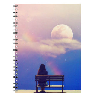 Moon Rainbow: Pastel Sky Beauty. Notebook