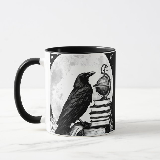 Moon Raven Mug (Left)
