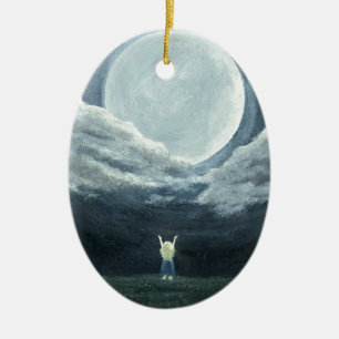 Moon Reach Ceramic Ornament