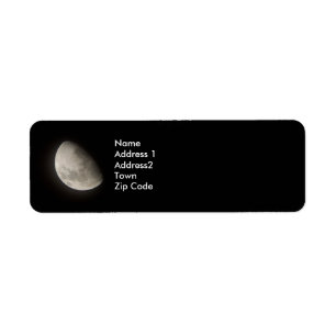 Moon Return Lables Return Address Label