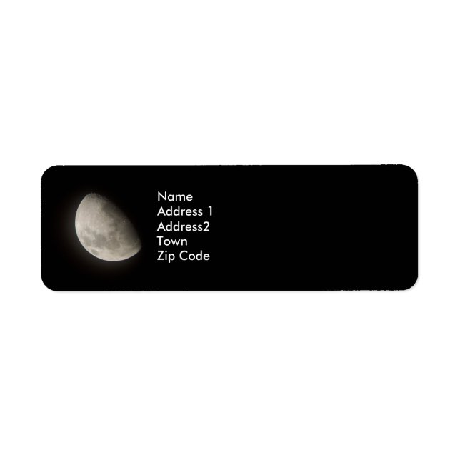 Moon Return Lables Return Address Label (Front)