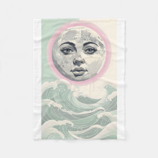 Moon Reverie Fleece Blanket
