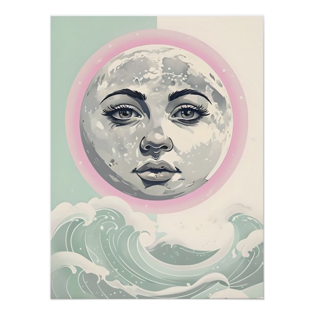 Moon Rise Reverie Poster (Front)