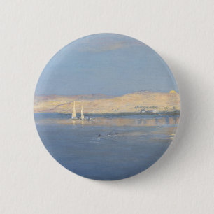Moon Rising over the Nile 6 Cm Round Badge