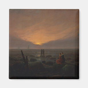 Moon Rising Over the Sea, 1821 Magnet