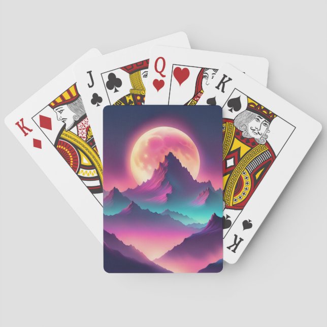 moon rising playing cards (Back)