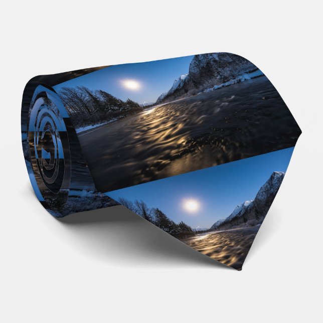 Moon River Tie (Rolled)