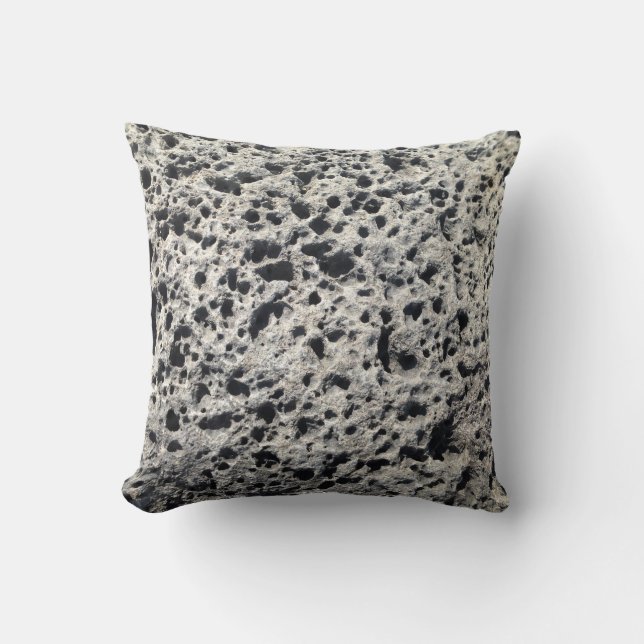 Moon Rock Throw Pillow  (Front)