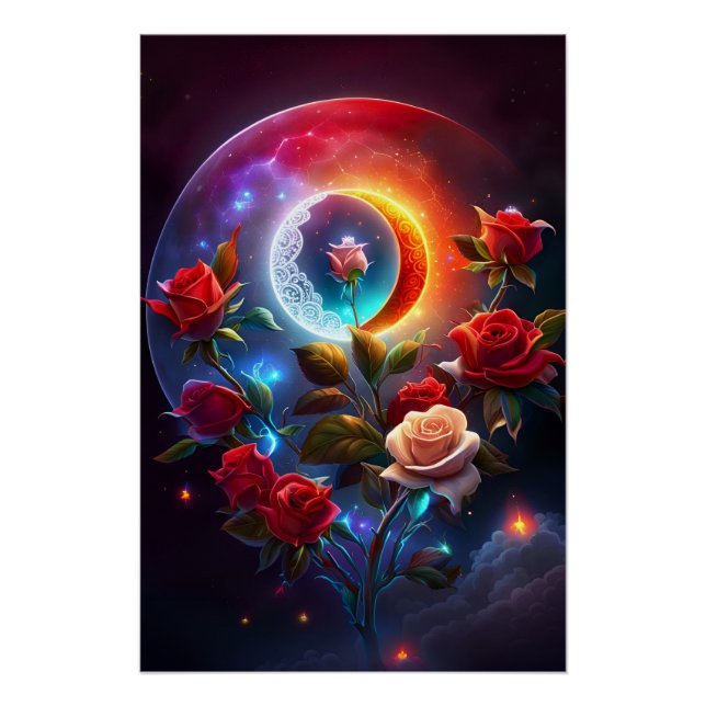 Moon Roses Poster (Front)