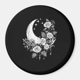 Moon Roses - Romantic Goth - Whimsigoth Witchy Wit Magnet