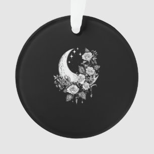 Moon Roses - Romantic Goth - Whimsigoth Witchy Wit Ornament