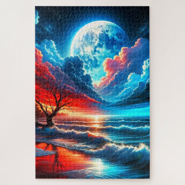 Moon Scene Jigsaw Puzzle (Vertical)