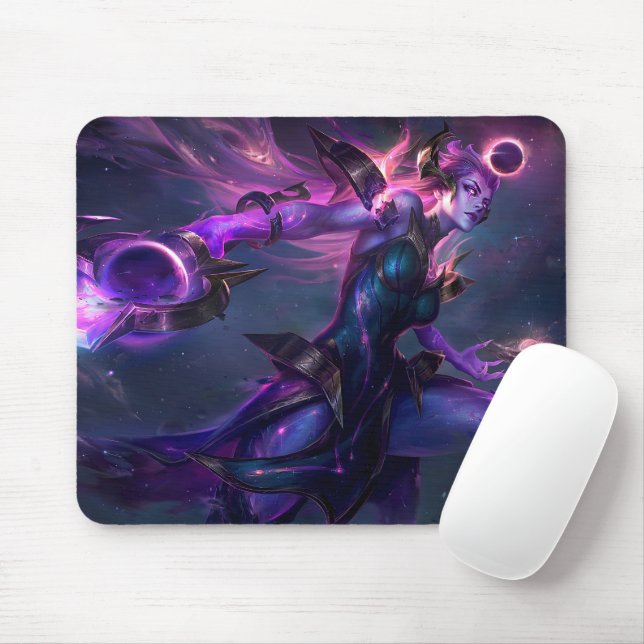 Moon Scorn Gaming Mousepad | Night Warrior theme (With Mouse)