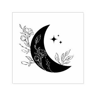 Moon Self-inking Stamp