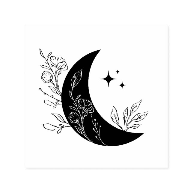 Moon Self-inking Stamp (Design)
