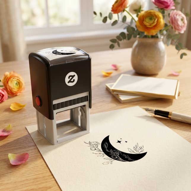 Moon Self-inking Stamp (Creator Uploaded)