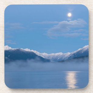 Moon Setting   Seabeck, Washington Coaster
