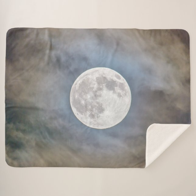 MOON SHERPA BLANKET (Front (Horizontal))