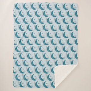 Moon Sherpa Blanket