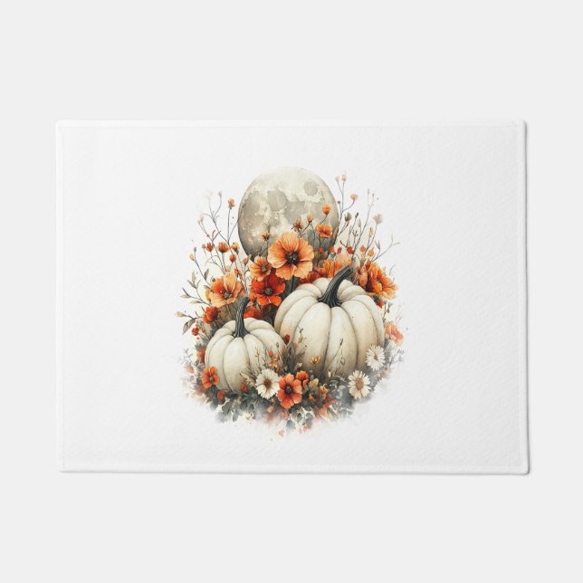 Moon Shirt Country Pumpkin Doormat (Front)