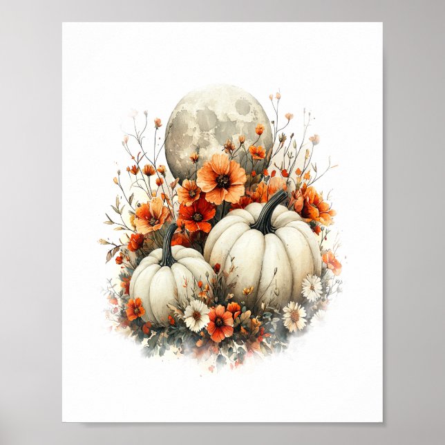 Moon Shirt Country Pumpkin Poster (Front)