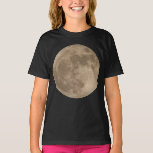 Moon Shirt Full Moon T-shirt Girl's Organic Shirt