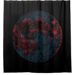 moon shower curtain