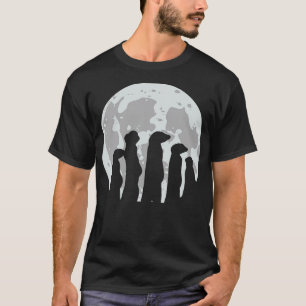 Moon Silhouette Meerkat Squad best friends vegeta T-Shirt