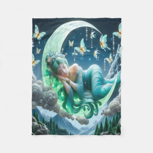 Moon Sleeper Fleece Blanket (Front)