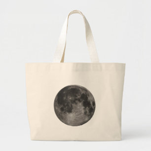 Moon Space Office Party Shower Peace Love Art Large Tote Bag