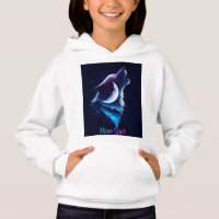 Moon Spirit - Wolf & Dream Catcher design hoody