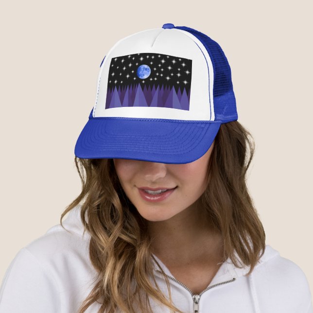 Moon Starlight Trucker Hat (In Situ)
