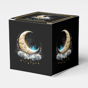 Moon starry night sky chic luna stars favour box
