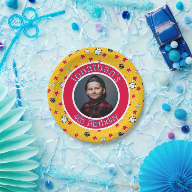 Moon Stars and Asteroid Space Adventure Paper Plate (Party)