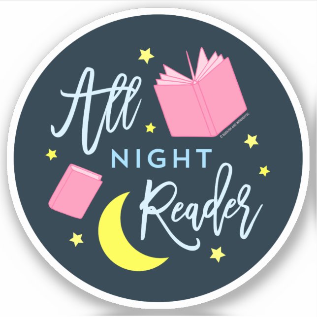 Moon Stars and Pink Books All Night Reader (Front)
