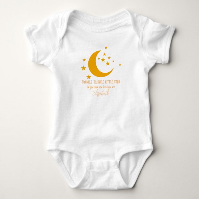 Moon stars baby Bodysuit (Front)