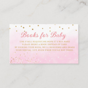 Moon Stars Baby Shower Books For Baby Enclosure Card