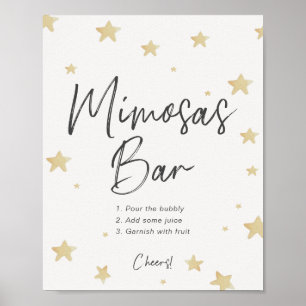 Moon Stars Baby Shower Mimosa Bar Sign