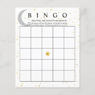Moon Stars Bingo Baby Shower Games