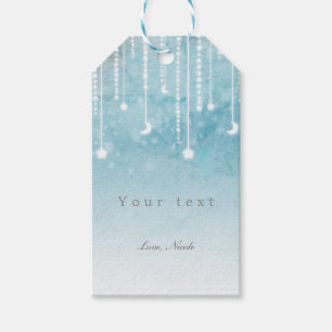 Moon & Stars Celestial Baby Shower Gift Tag