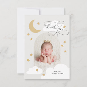 Moon Stars Clouds Arch Photo Grey Thank You